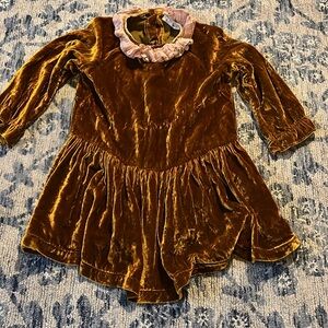 Caramel Velvet Dress